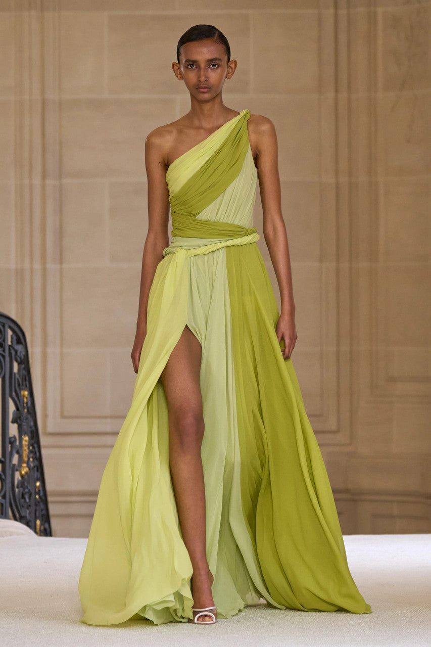Onee Shoulder Twist Gown