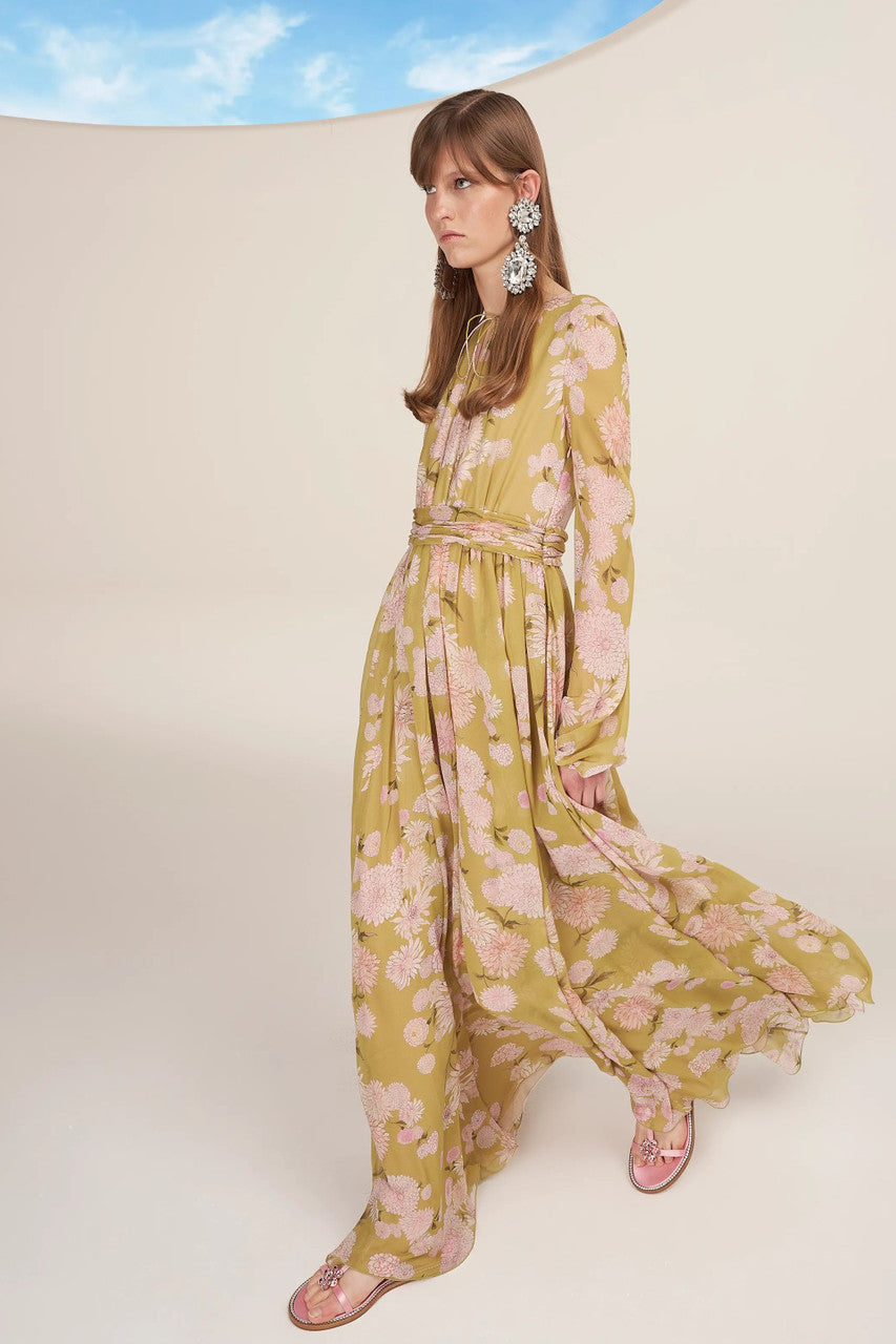 Floral Georgette Gown
