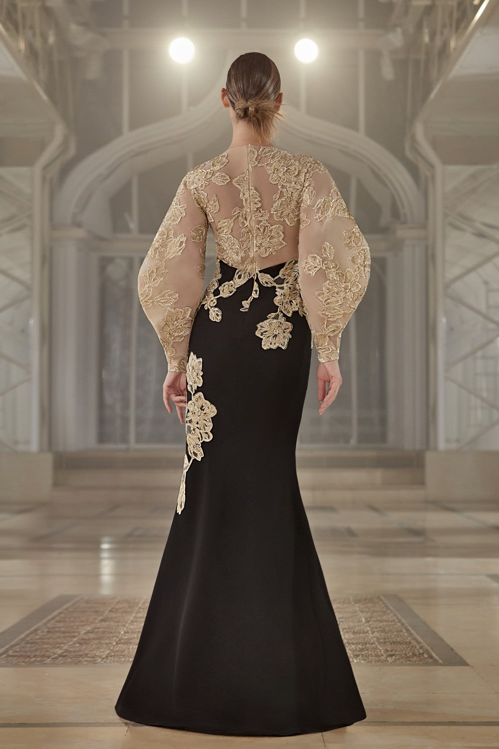 Bubble Sleeve Gown
