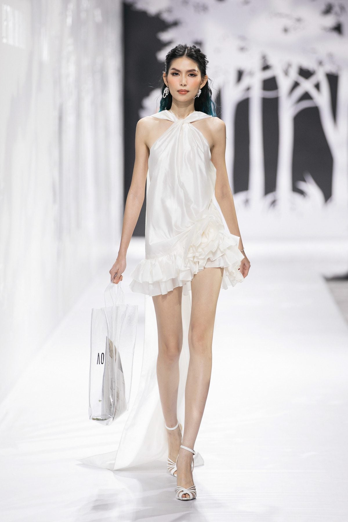 Light Cloud Taffeta Dress