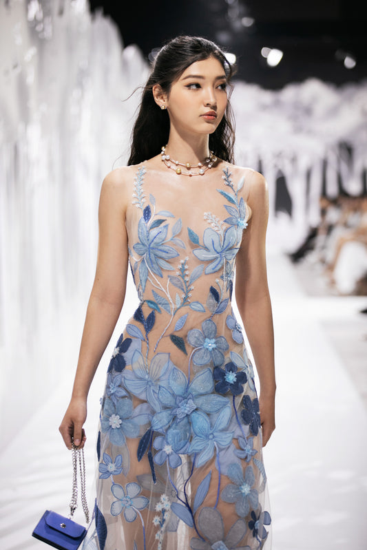 Nancy Sheer Maxi Dress