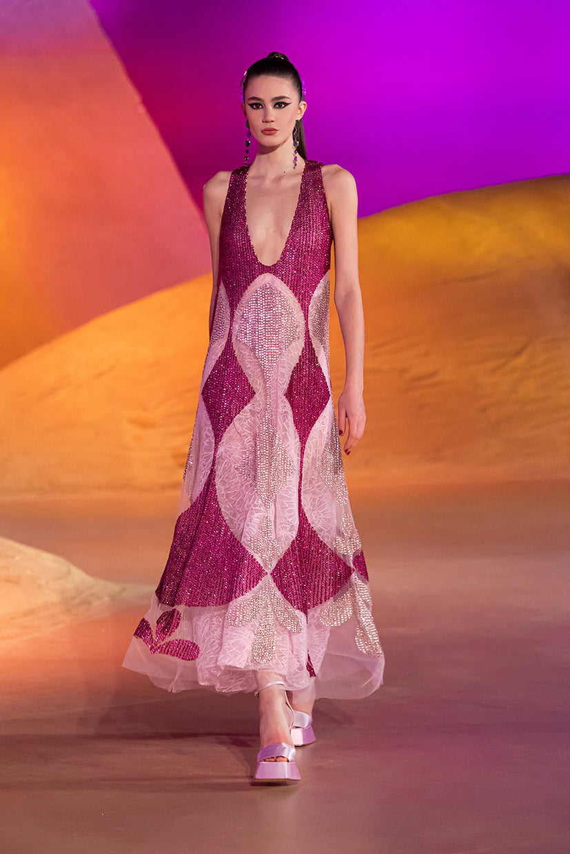 Lace Beaded Dress