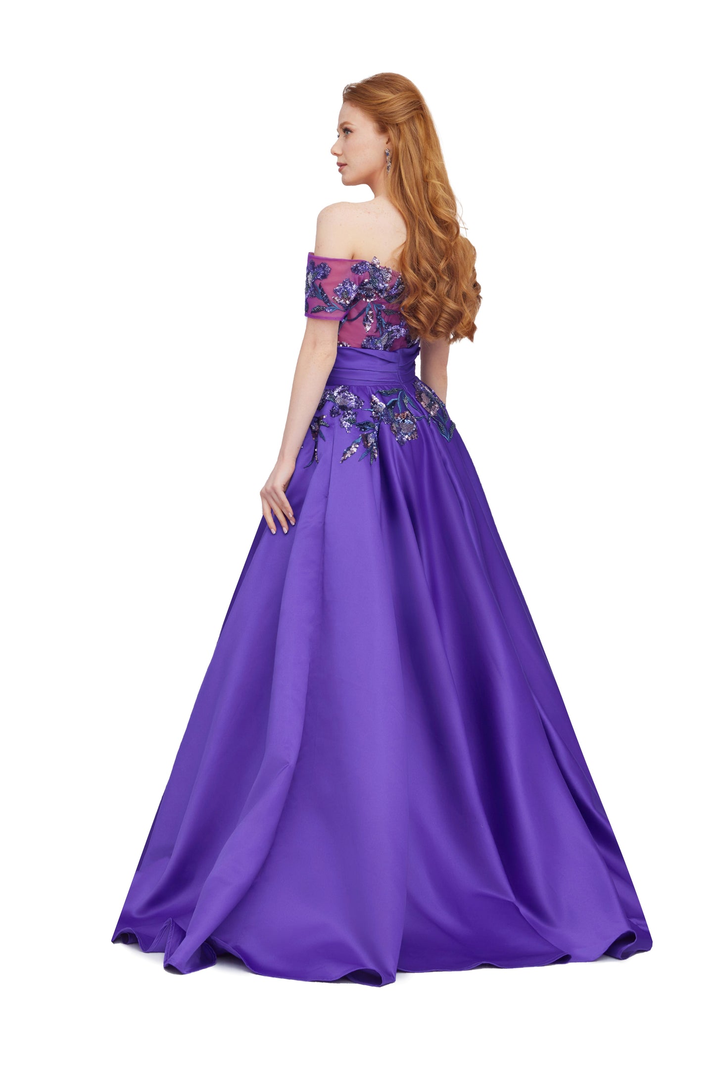 Satin Ball Gown with Corset