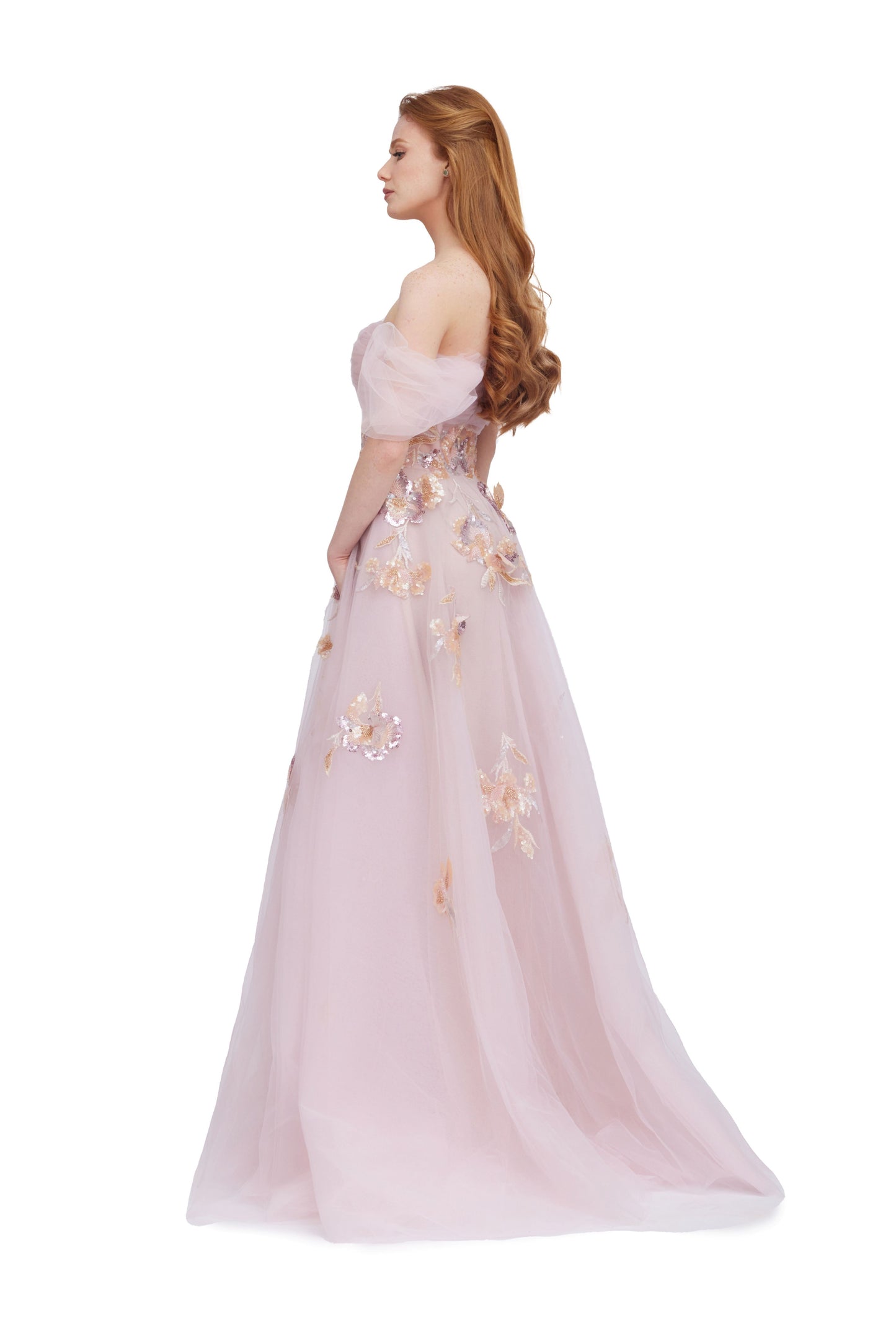Tulle Embroidered Ball Gown