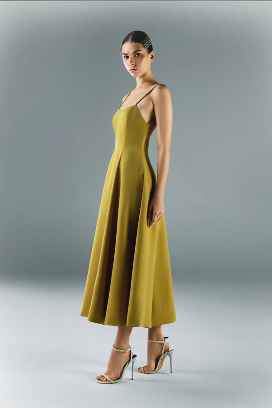 Midi Crepe Dress