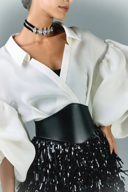 Gazar Shirt With Puffy Sleeves