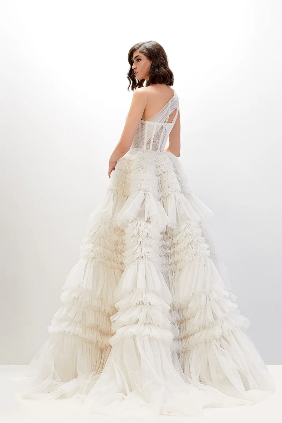 White Tulle Bridal Gown