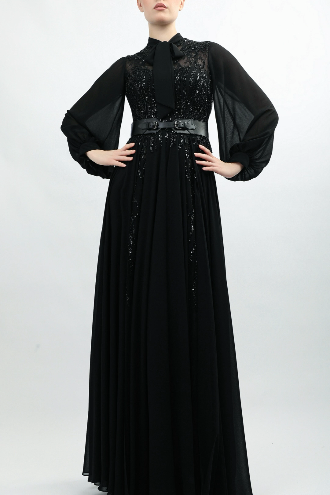 Puffy Sleeve Gown