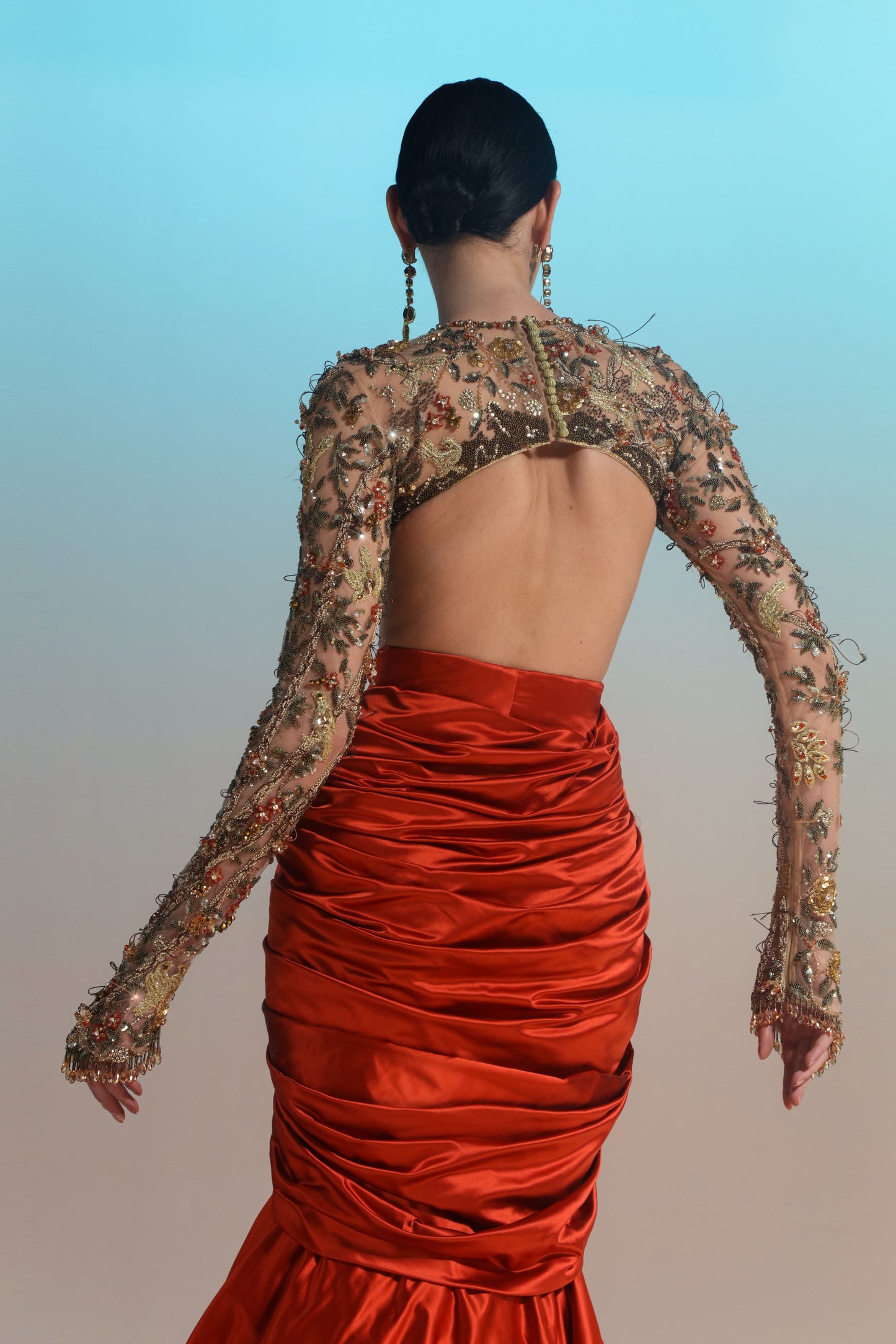 Two Piece Mermaid Gown