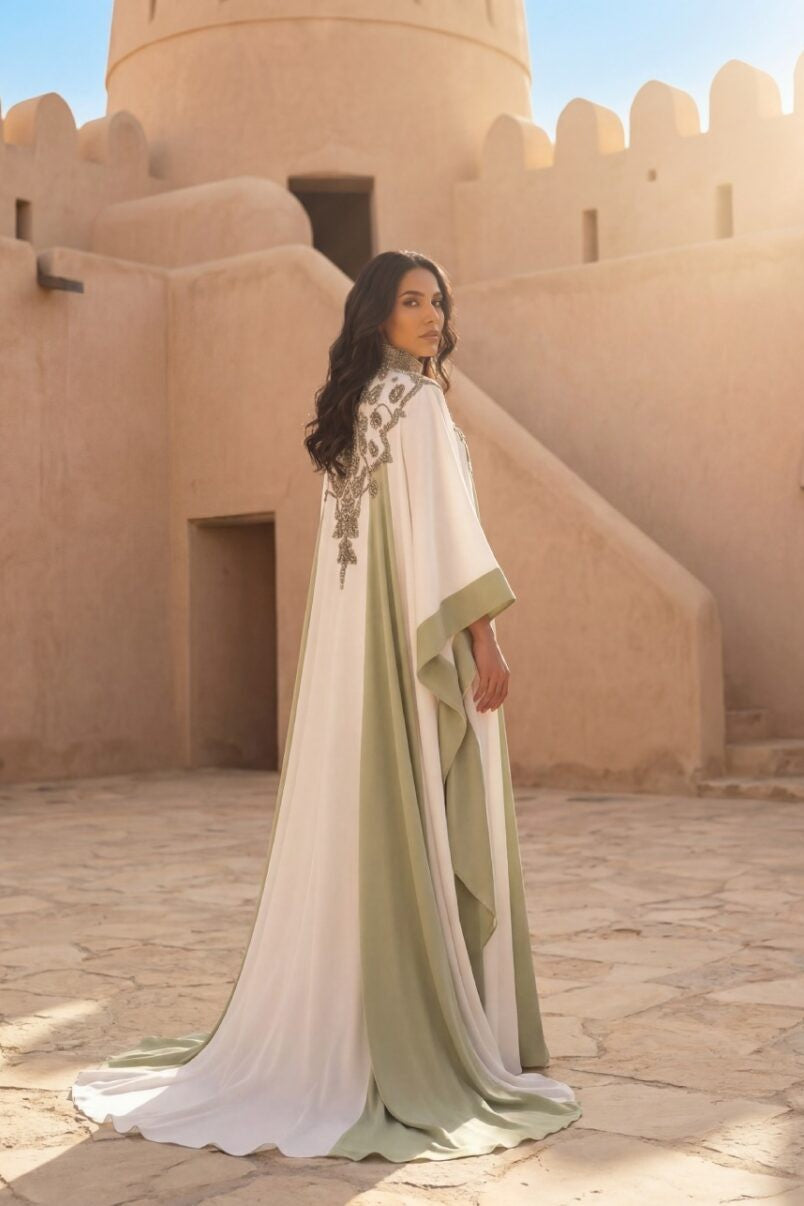 Cape-Like Long Sleeve Kaftan