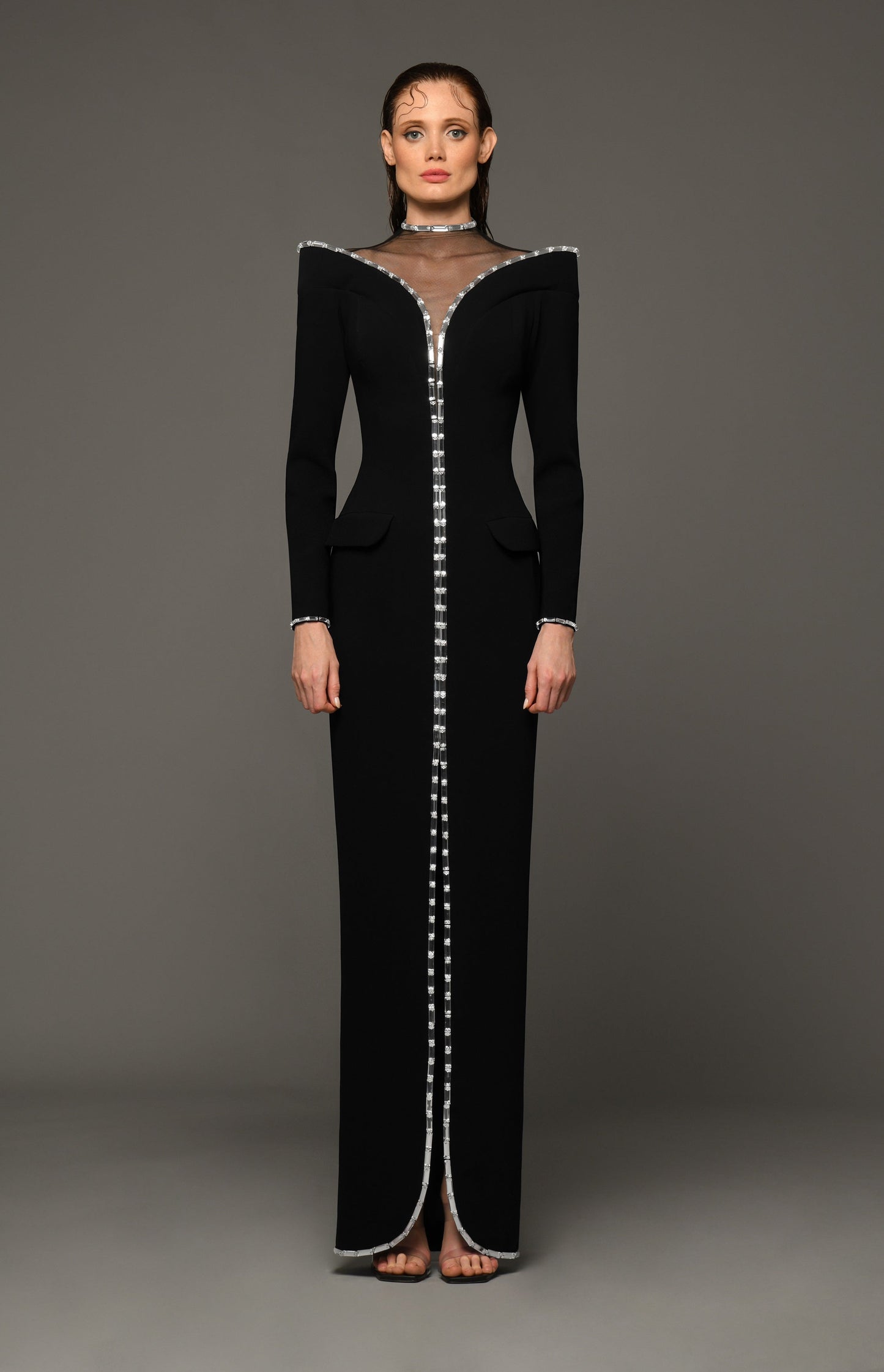 Crêpe Coat Gown