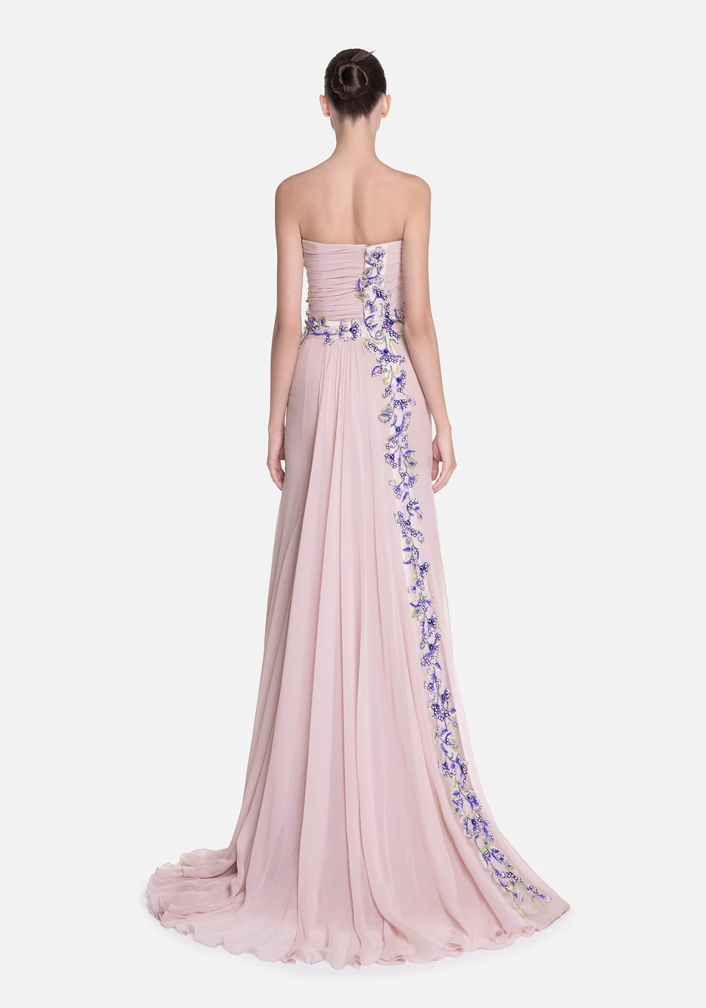 Strapless Crepe Gown