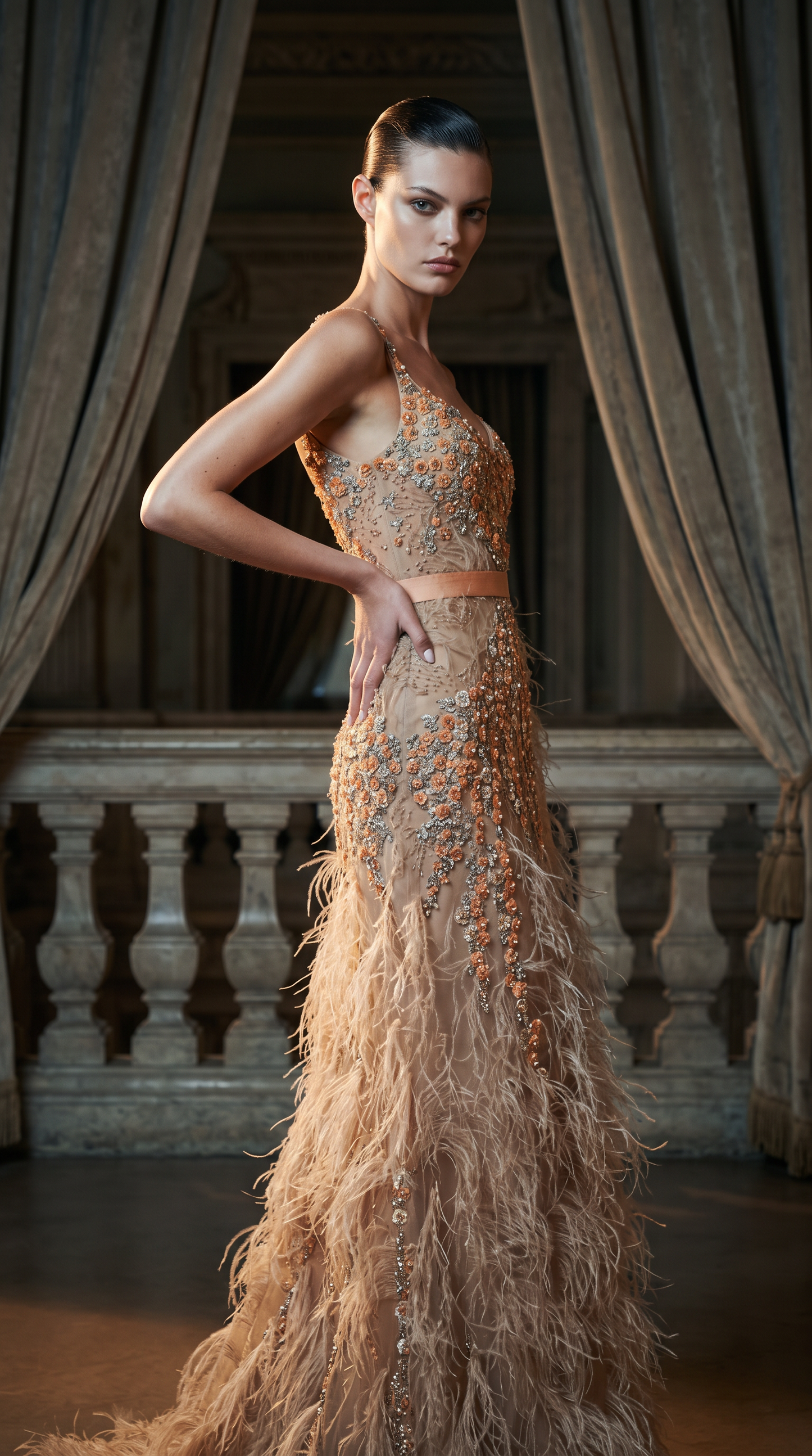 Sleeveless Evening Dress