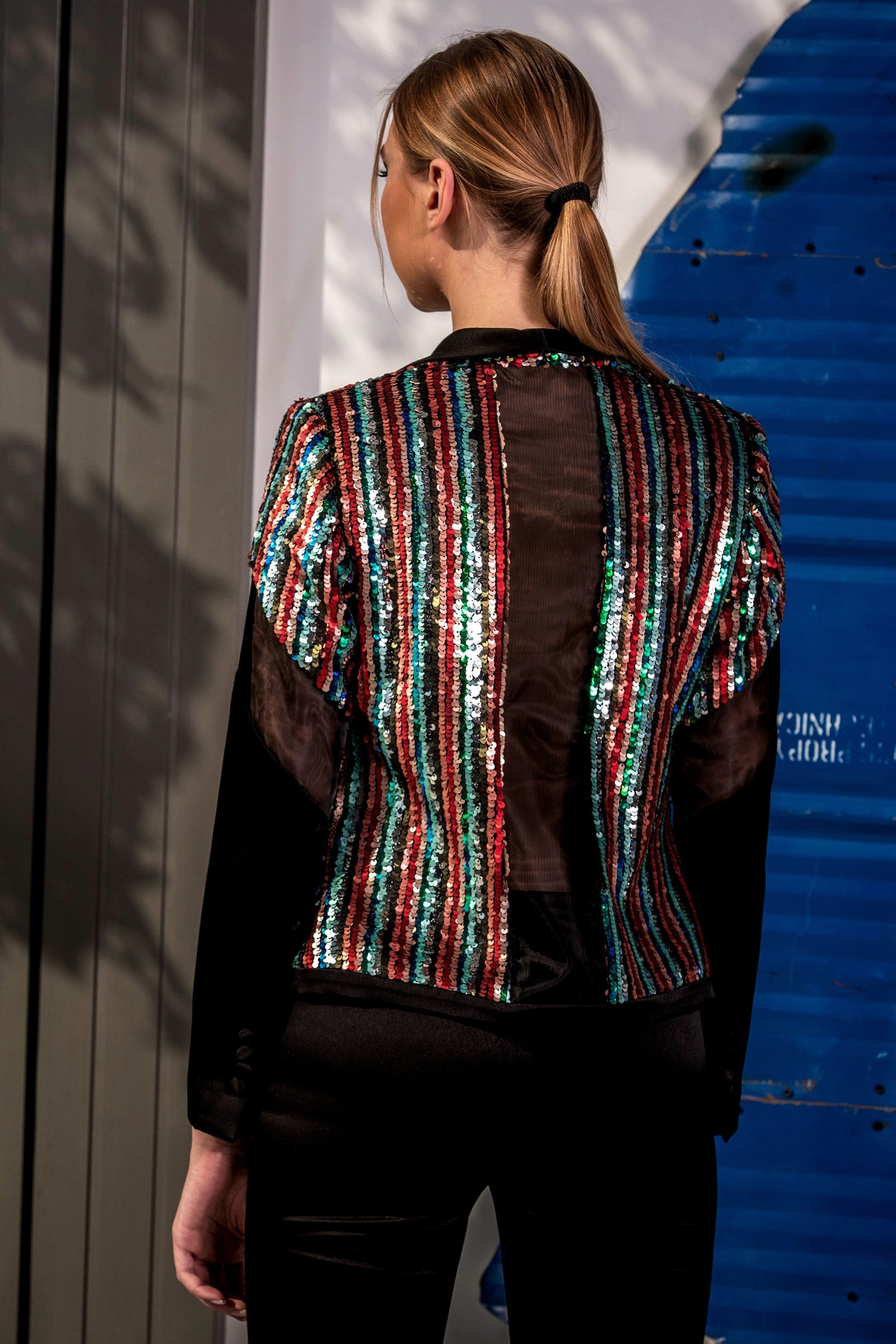 Black Crepe Blazer and Pants