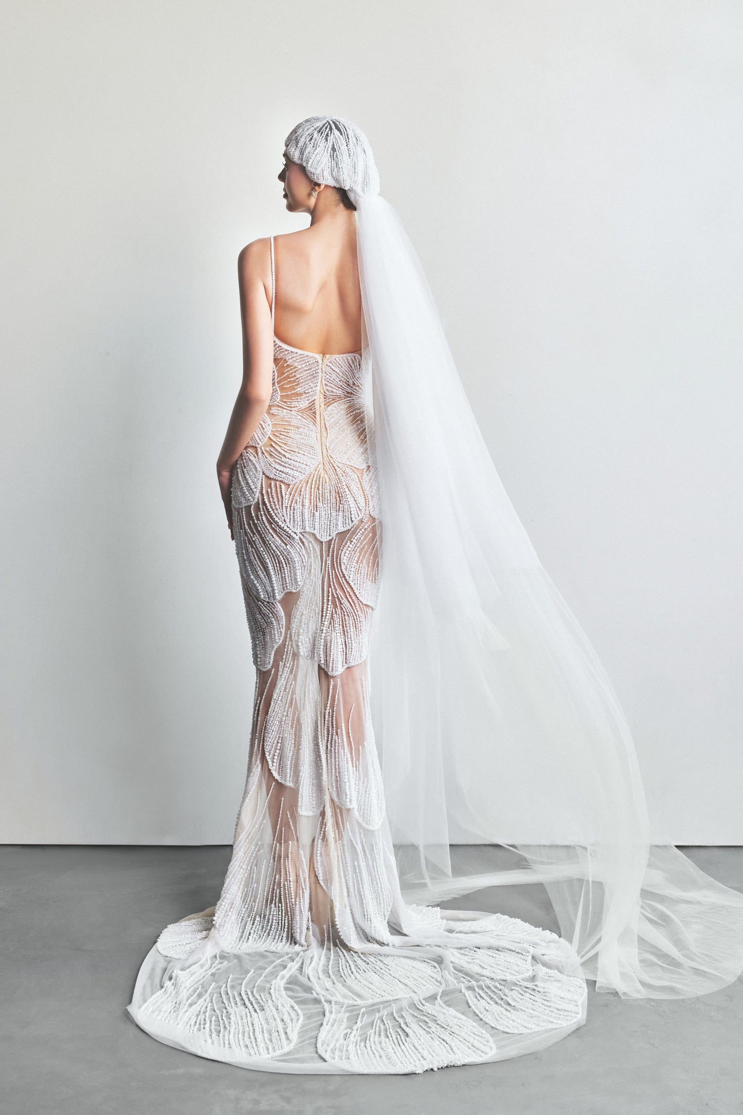 Floral Appliques Wedding Dress