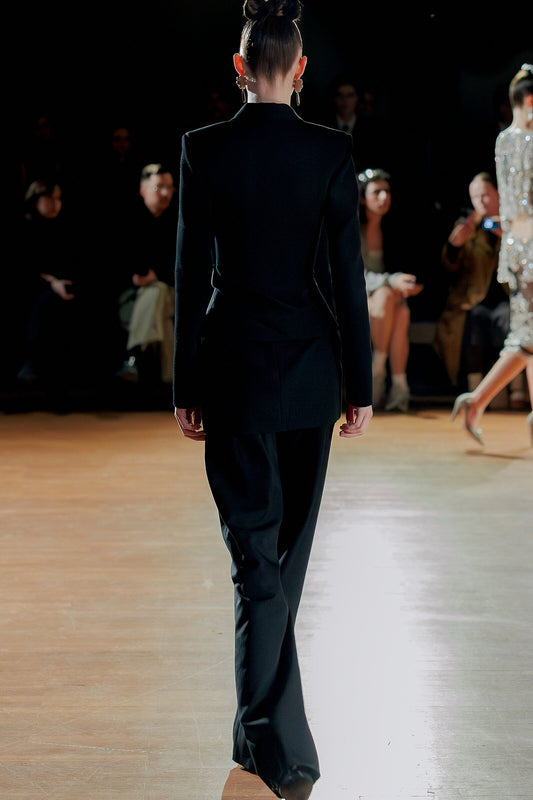 Long Sleeve Blazer and Wide Pants
