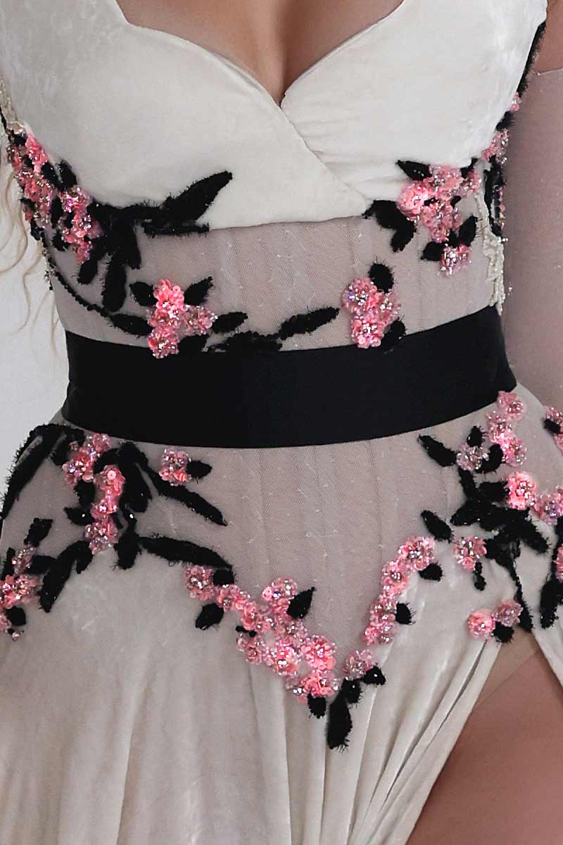 Floral Applique Gown