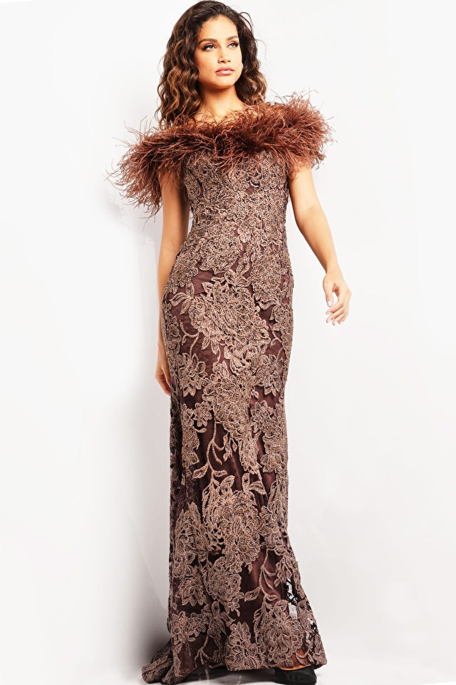 Lace Off Shoulder Gown