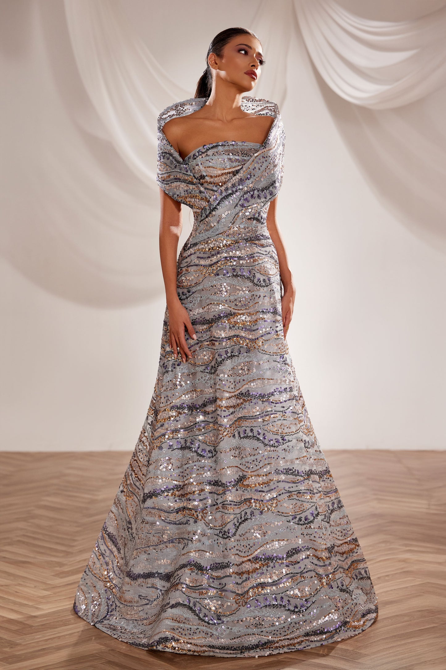 Off-Shoulder Gown