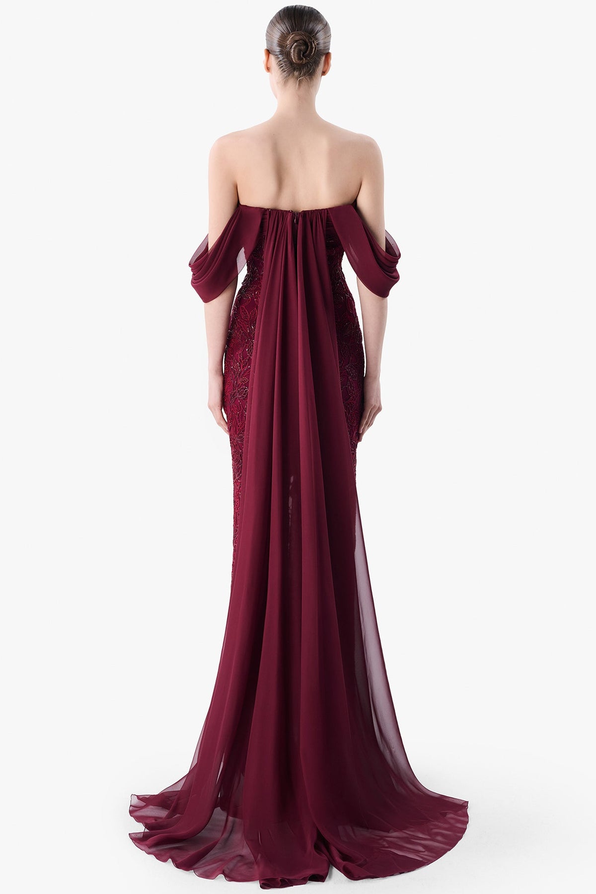Asymmetrical Draped Gown