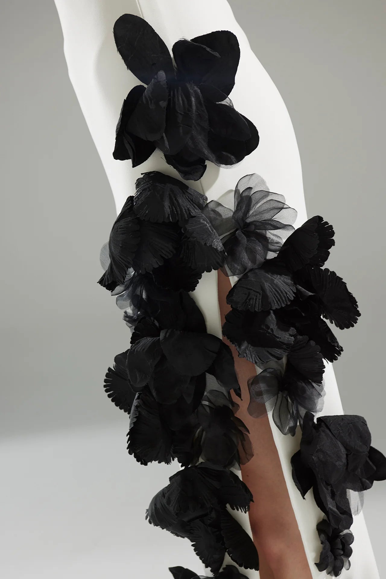 3D Floral Appliqué Gown with Matching Accessory