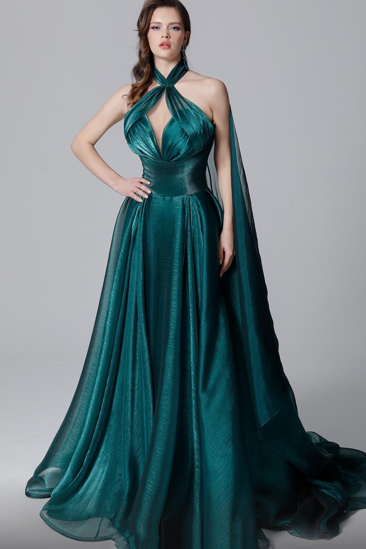 Halter Scarf Gown