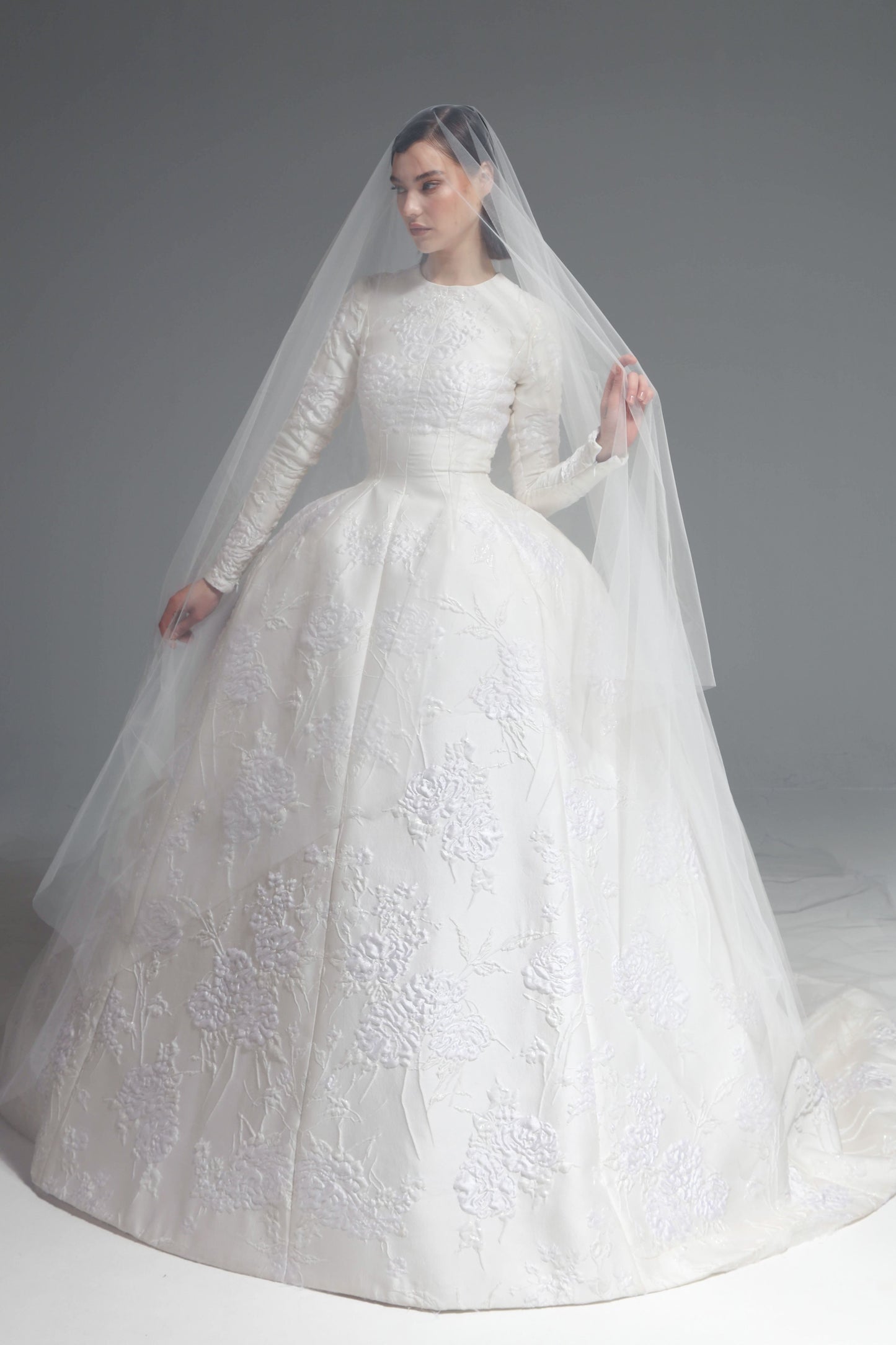 Embroidered Bridal Ball Gown