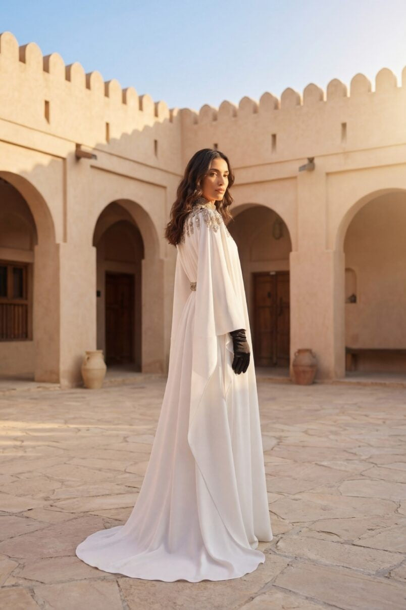 Long Sleeve Embroidered Kaftan