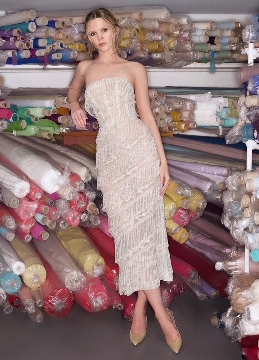 Strapless Midi Dress
