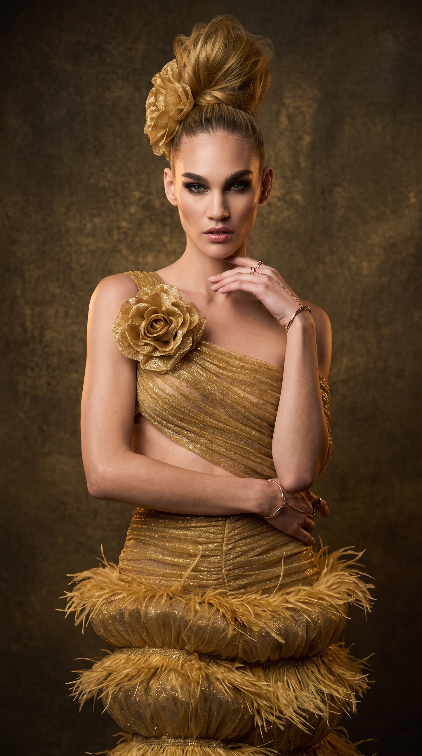 Asymmetric One-Shoulder Gown