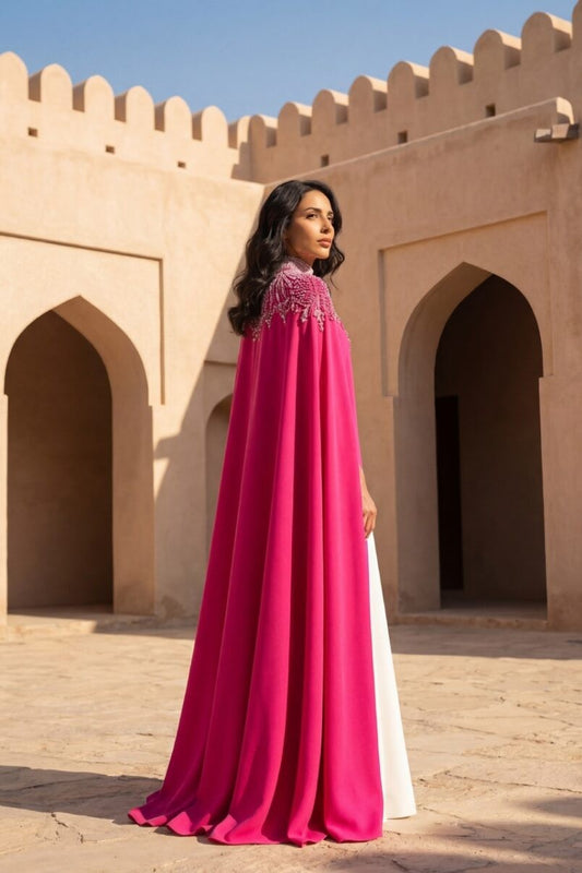 Embroidered Layered Kaftan