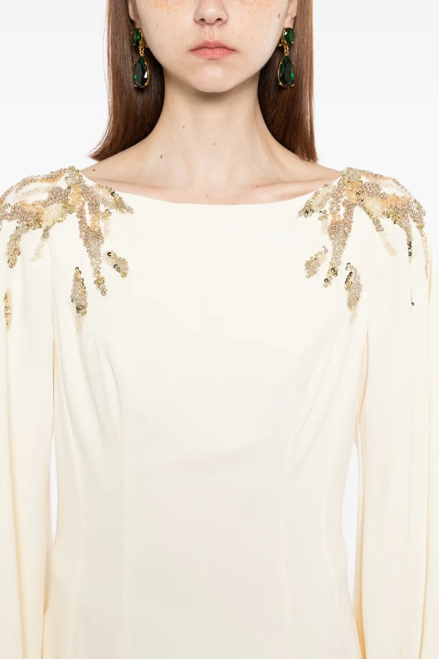 Embellished Long Sleeve Kaftan