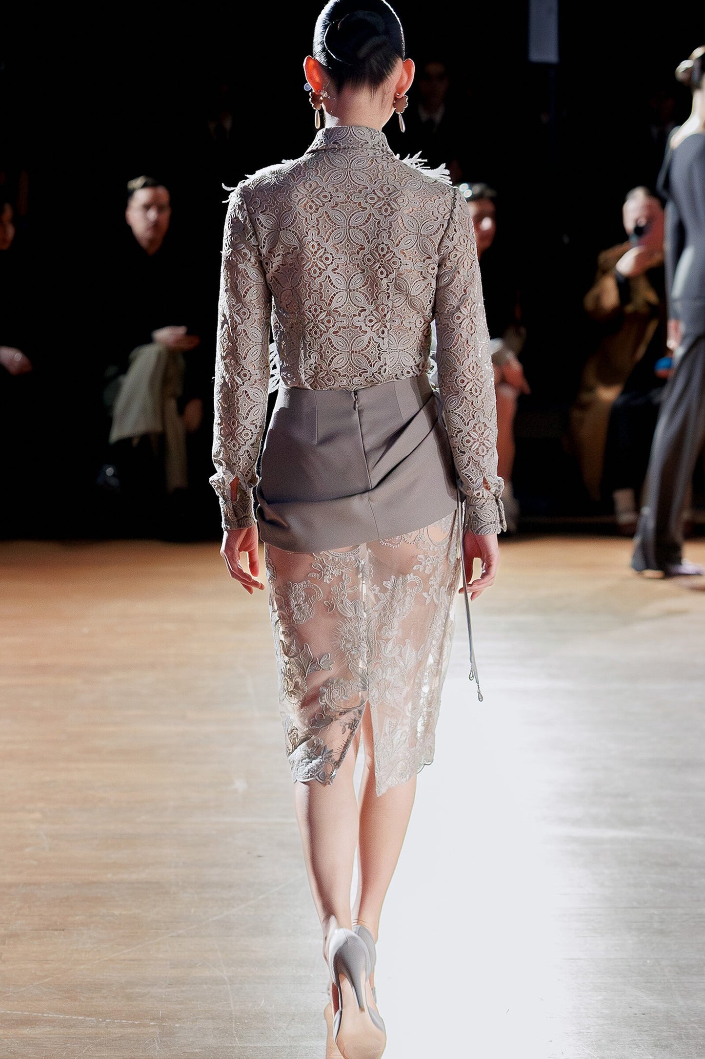 Long Sleeve Top and Midi Skirt
