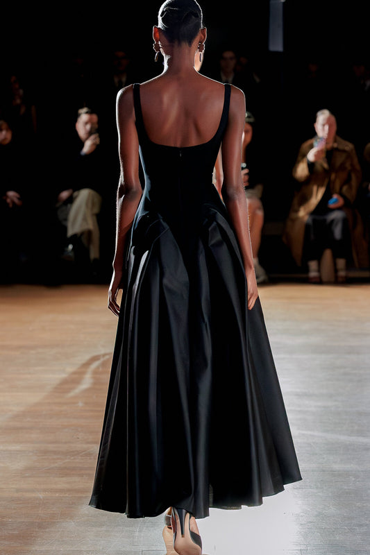 Sleeveless Pleated Maxi Dress