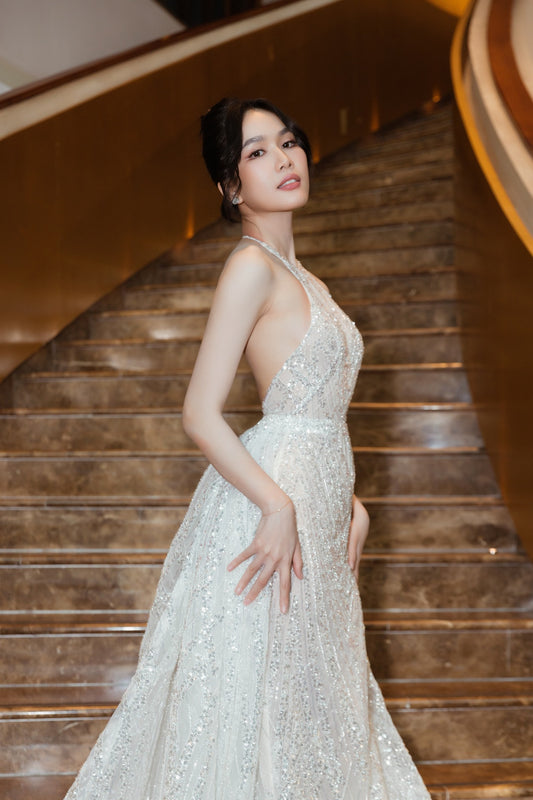 Starlight Halter Neck Gown