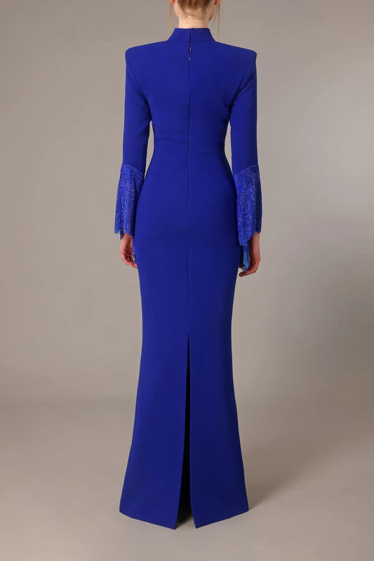 Gown with Chain Mail Sleeves