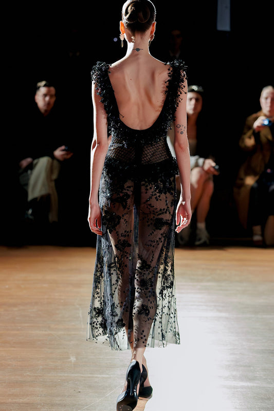 Sleeveless Lace Maxi Dress