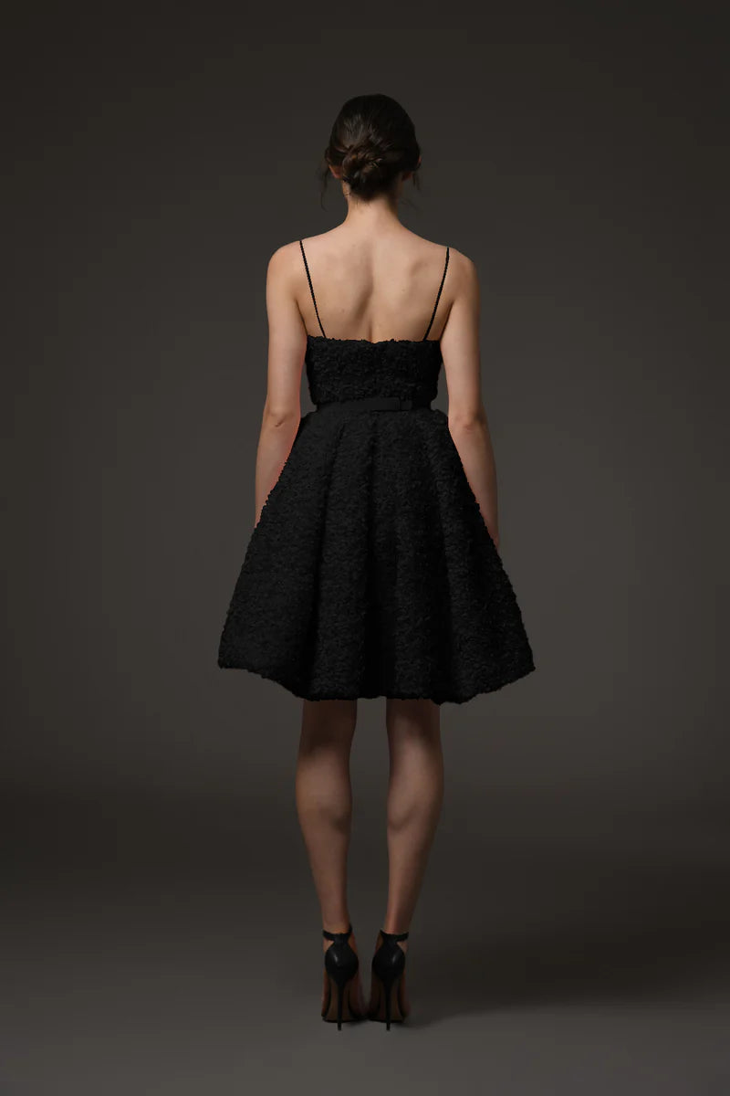 Black A-line Short Dress