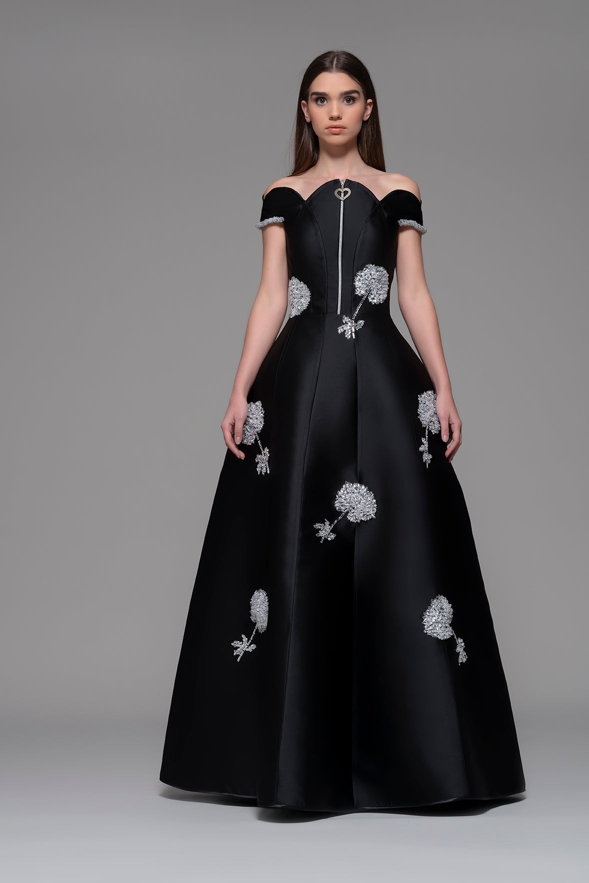 Dualchi Off Shoulder A-Line Gown