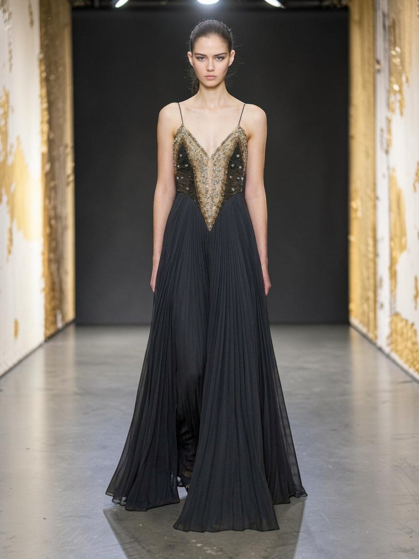 Sleeveless Evening Gown