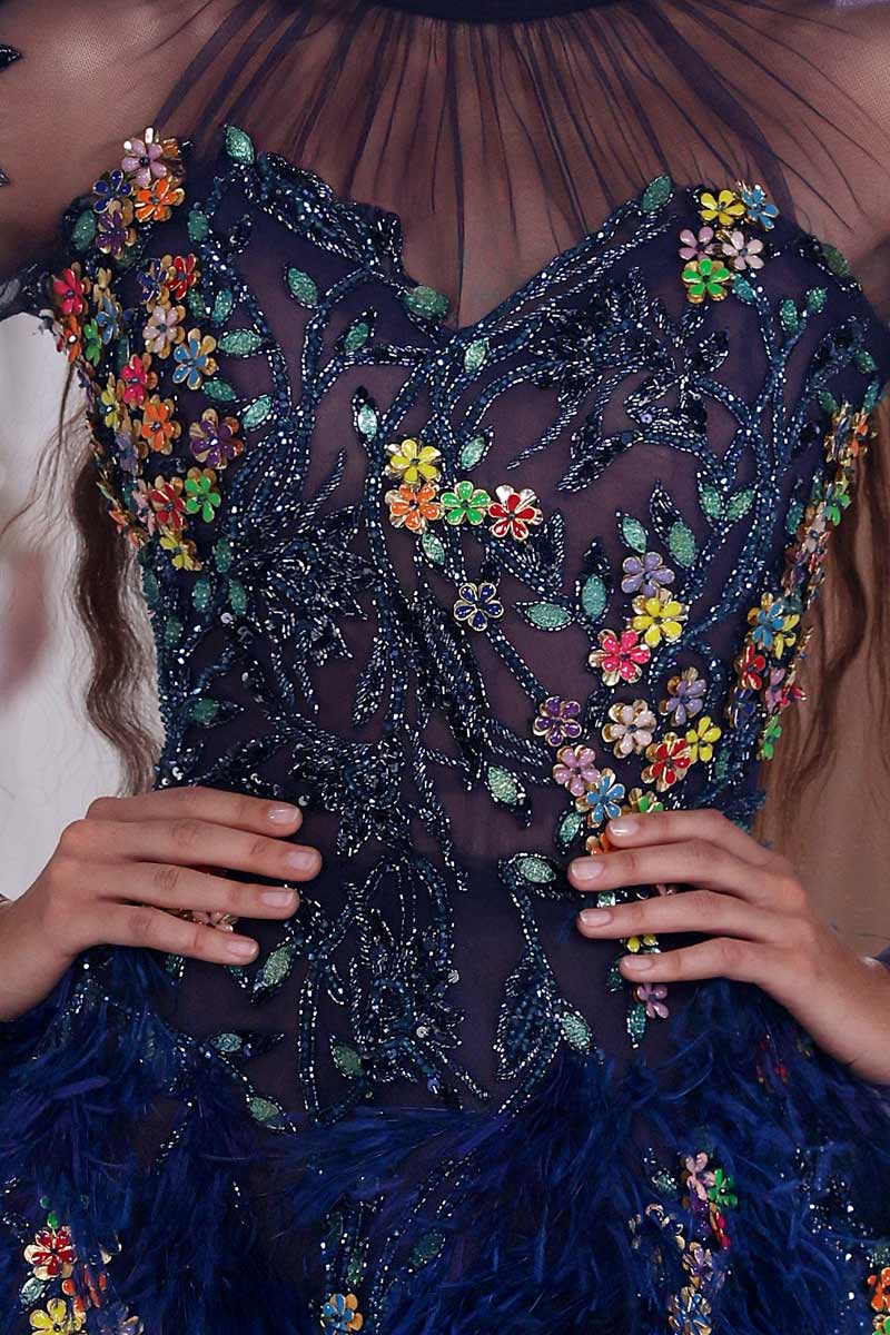 Feather Mini Dress
