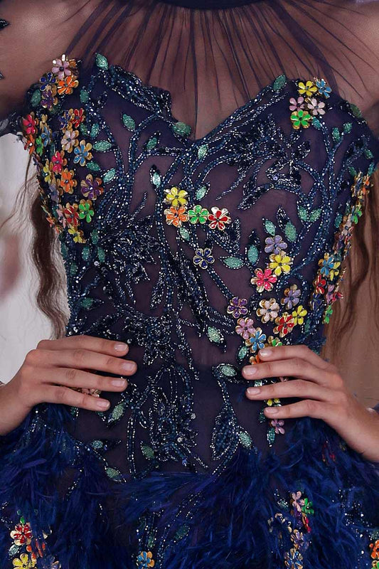 Feather Mini Dress