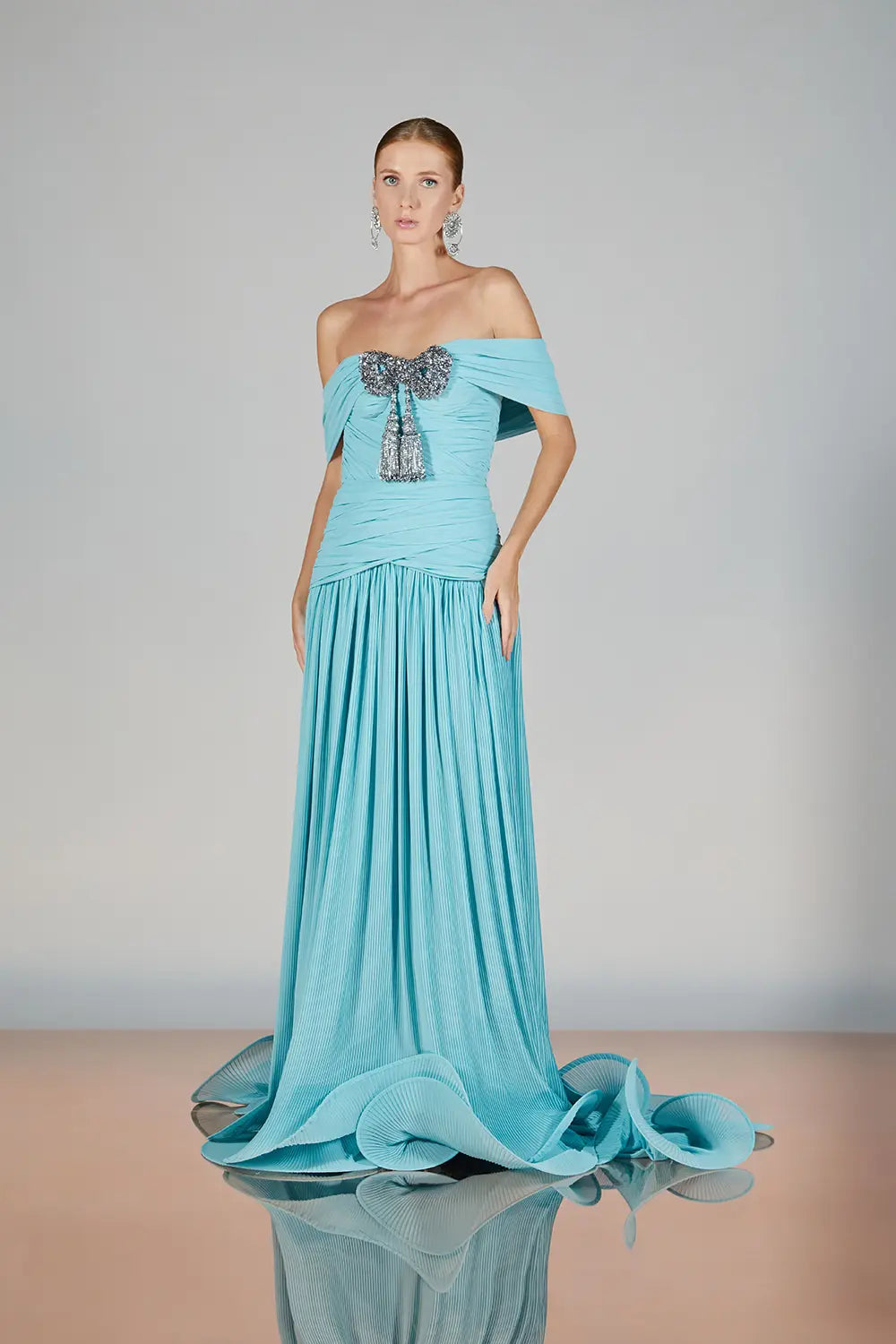 Off-Shoulder Caravi Gown