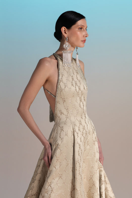 Sleeveless A-Line Gown
