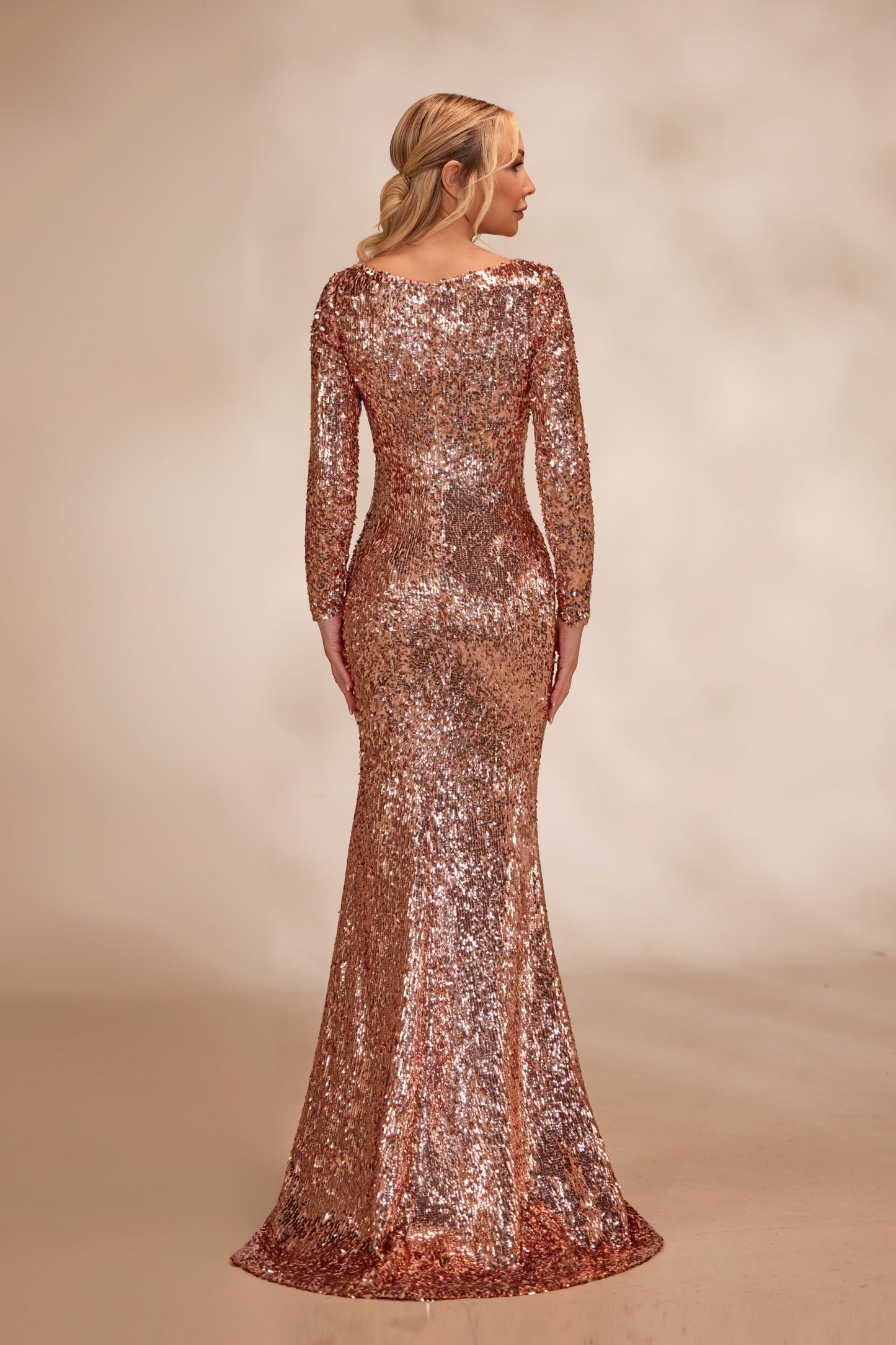 Rose Gold Sequin Dress