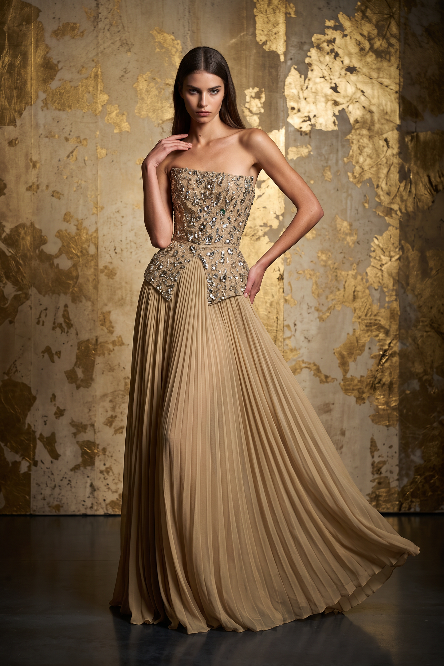 Strapless Evening Gown