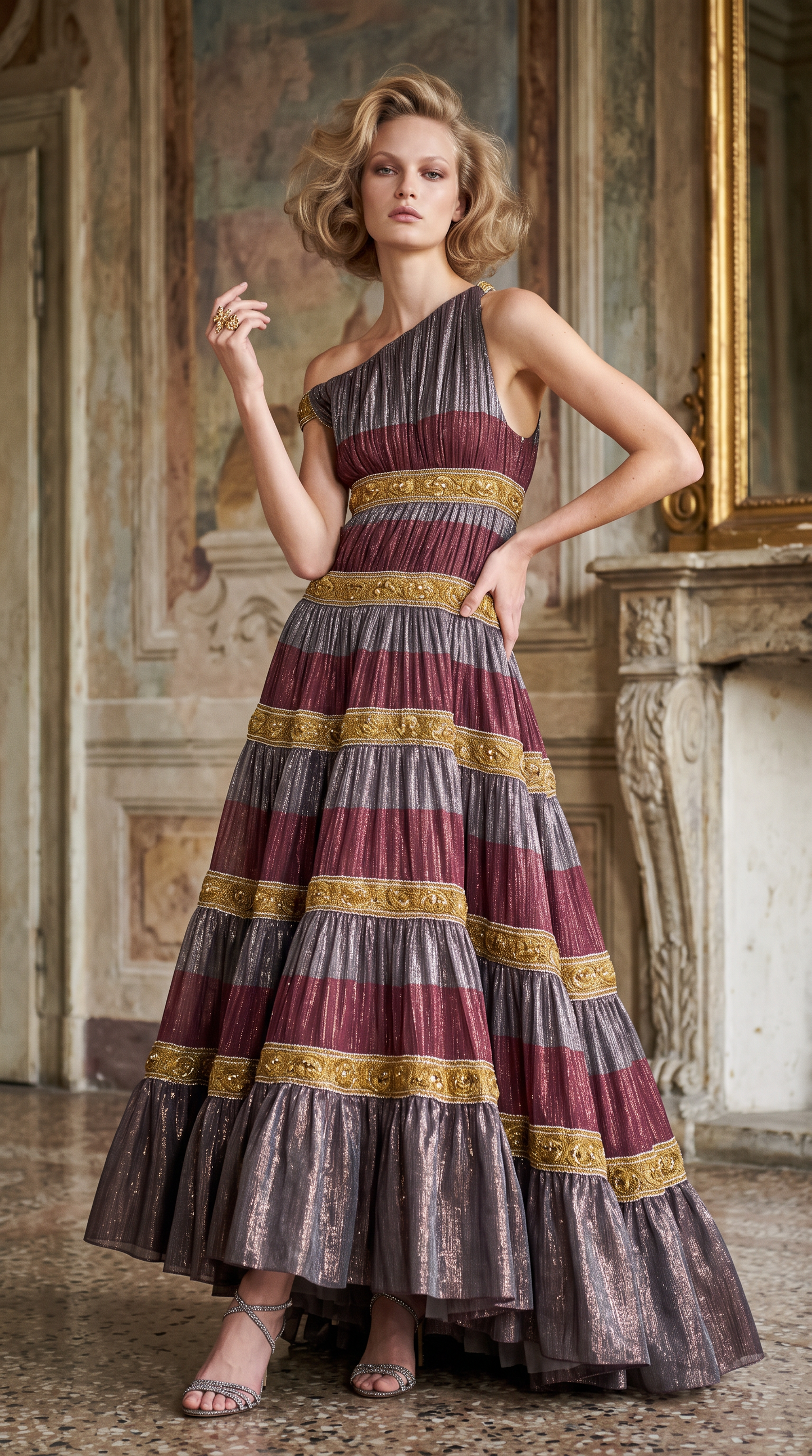 Asymmetric Neckline Dress