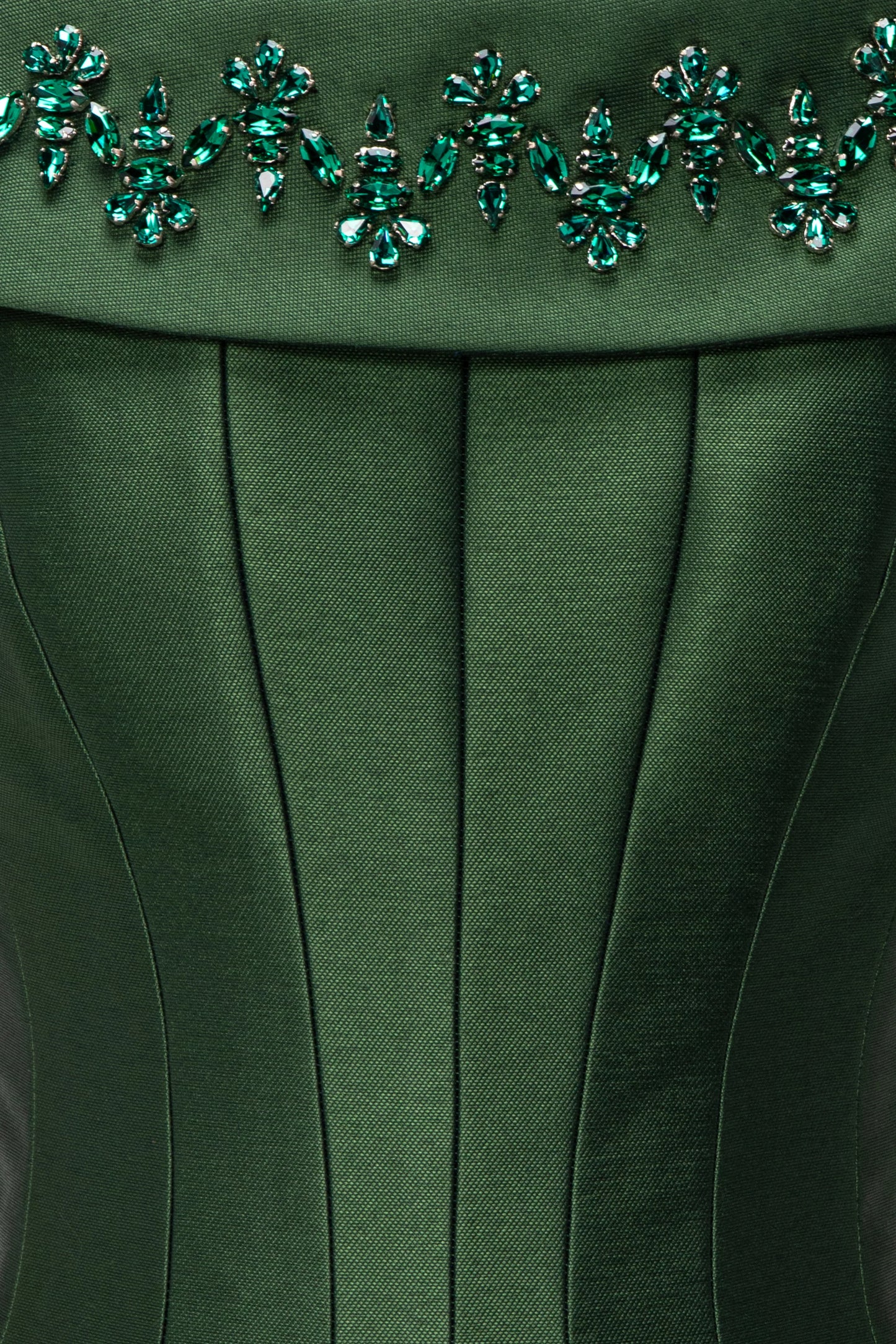 Embellished Off-Shoulder Multi-Panelled Gown