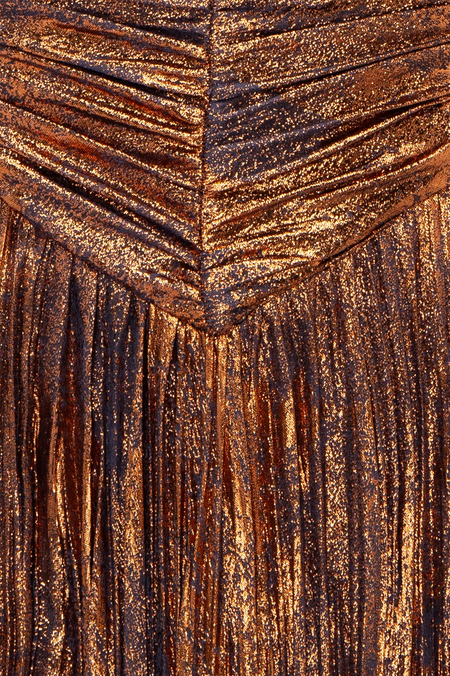 V-Neck Draped Gown
