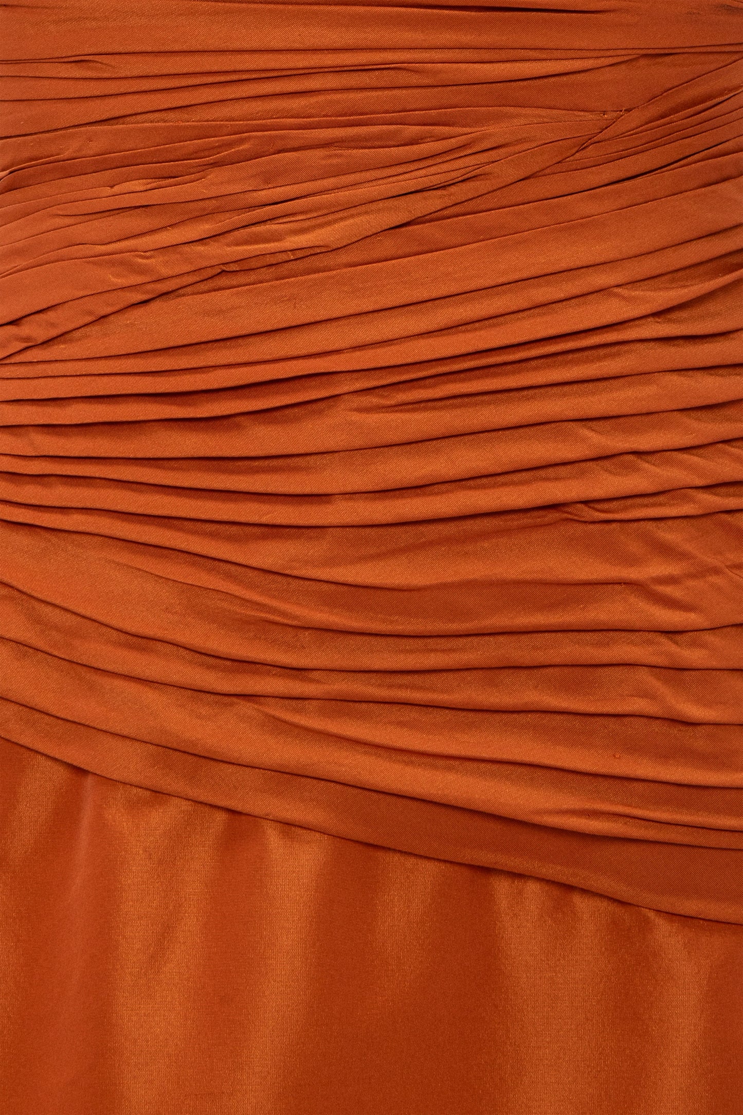 Strapless Draped Gown With Overskirt